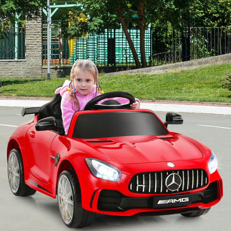 Licensed Mercedes Benz AMG GTR 12V Ride On Car with Remote Control and MP3 Player for Kids