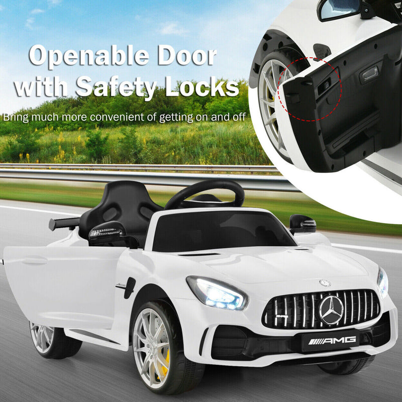 Licensed Mercedes Benz AMG GTR 12V Ride On Car with Remote Control and MP3 Player for Kids