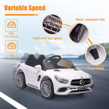 Licensed Mercedes Benz AMG SL65 Electric Ride-On Car for Kids with Remote Control - 12V USA Edition