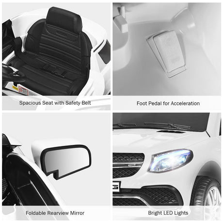 Licensed Mercedes Benz Electric Ride-On Car for Kids with MP3 and Remote Control