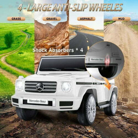 Licensed Mercedes-Benz G500 12V Battery Powered Ride On Car with Remote Control for Kids