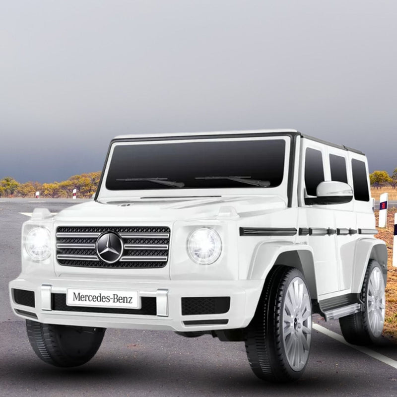 Licensed Mercedes-Benz G500 12V Ride-On Car with Remote Control and AUX/USB Connectivity for Kids