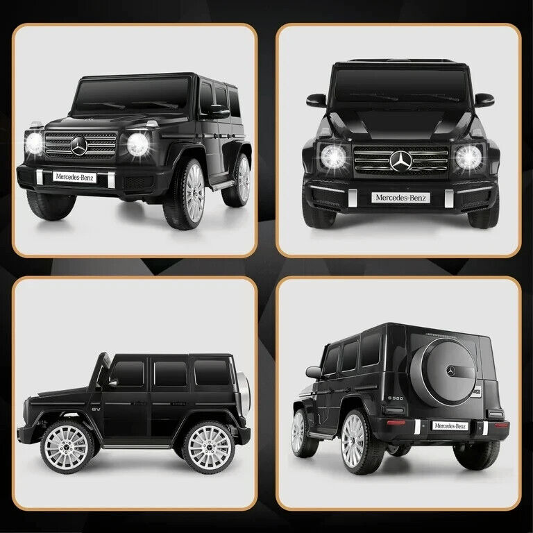 Licensed Mercedes-Benz G500 4WD Electric Ride-On Car for Kids with Parental Remote Control - 12V