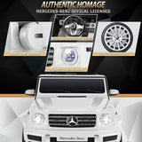 Licensed Mercedes-Benz G500 4WD Kids Ride-On Car with Remote Control and Music - 12V