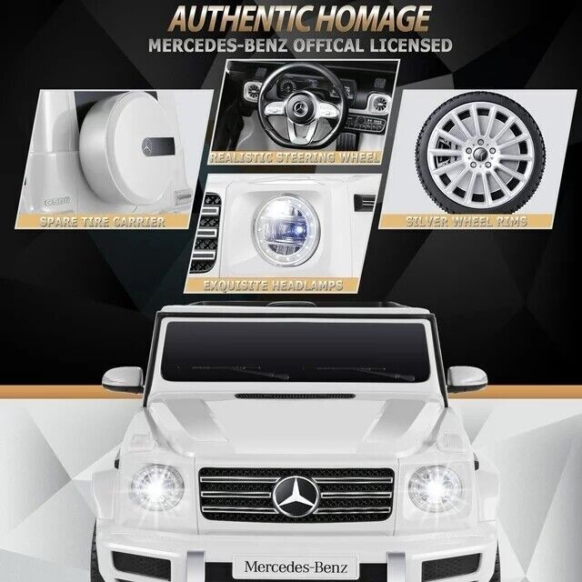 Licensed Mercedes-Benz G500 12V Battery Powered Ride On Car with Remote Control for Kids