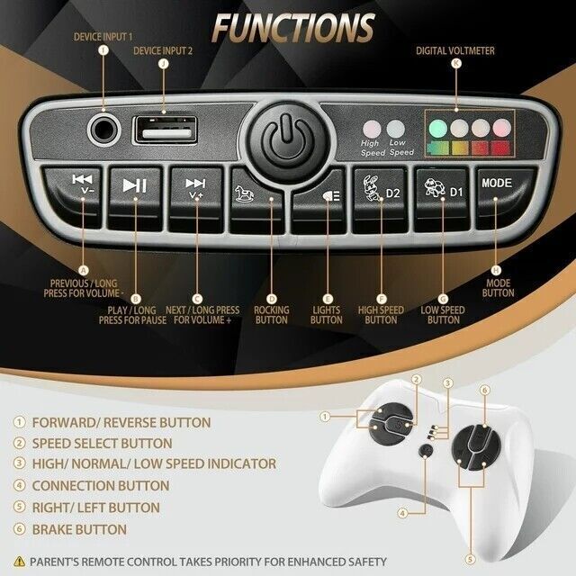 Licensed Mercedes-Benz G500 4WD Kids Ride-On Car with Remote Control - 12V