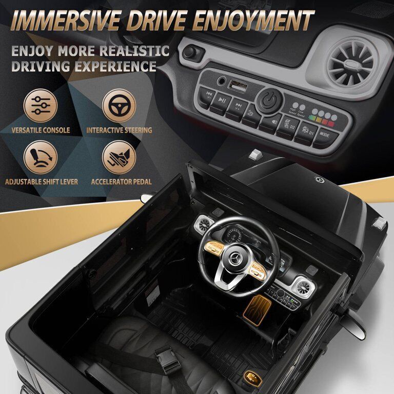 Licensed Mercedes-Benz G500 4WD Kids Ride-On Car with Remote Control and MP3 Player