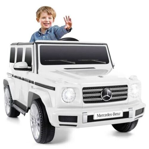 Licensed Mercedes-Benz G500 4WD Kids Ride-On Car with Remote Control and Music - 12V