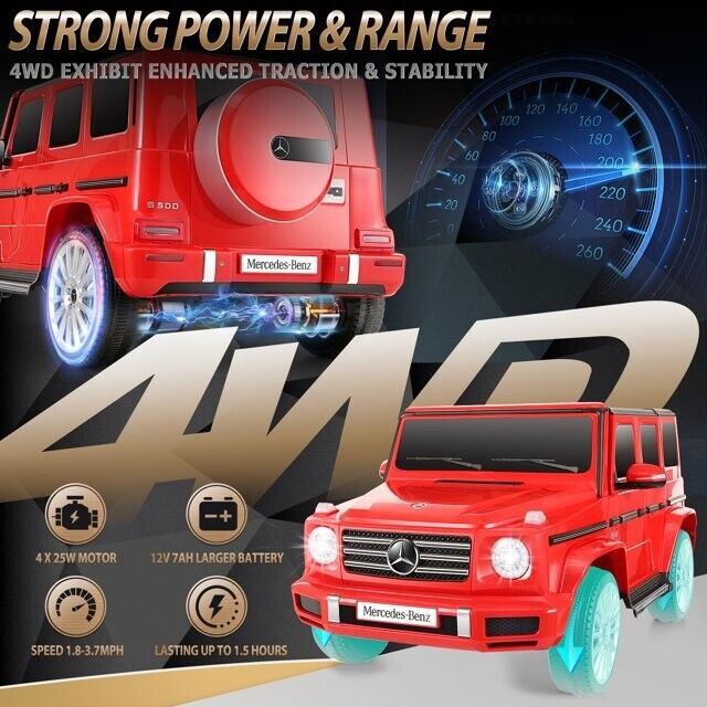 Electric Kids Mercedes Benz G500 4WD Ride-On Car with Remote Control