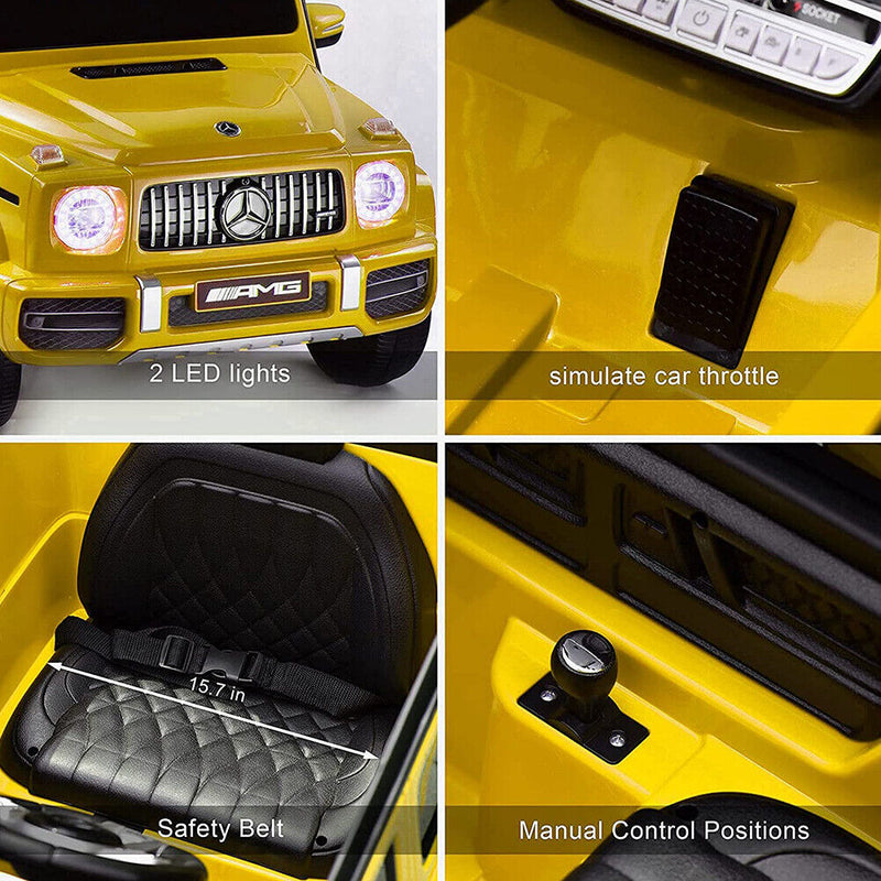 Licensed Mercedes-Benz G63 Kids Ride On Car - 12V Electric Motorized Vehicle