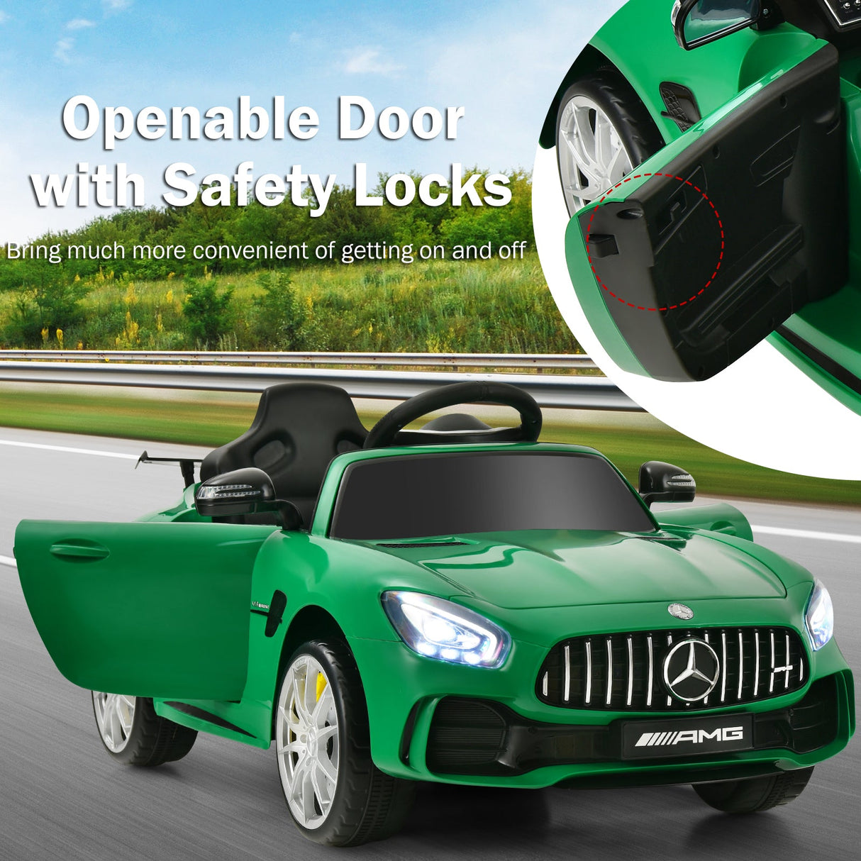 Licensed Mercedes-Benz GTR 12V Kids Ride On Car with Battery Power - The Ultimate Electric Toy