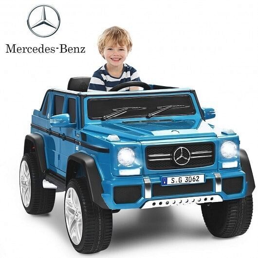 Licensed Mercedes-Benz Kids Ride On Car in Navy Blue - 12V Battery Powered
