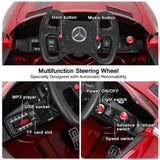 Licensed Mercedes Benz Kids Ride-On Car with Remote Control - Red