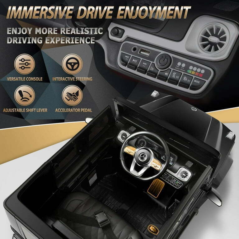 Licensed Mercedes-Benz Ride On Car for Kids with Remote Control - 4 Wheels SUV Toy Truck