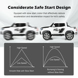 Licensed Mercedes Benz X Class RC 2-Seater Kids Police Car with Trunk - 12V