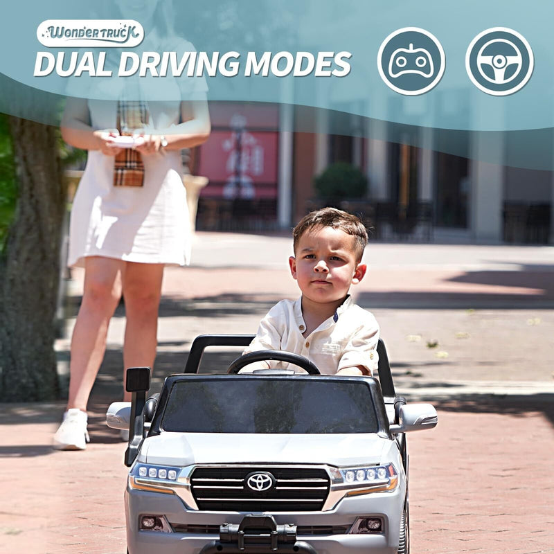 Licensed Toyota 12V Kids Ride-On Truck with Battery-Powered Motor