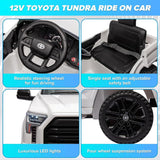 Licensed Toyota Tundra Pickup 12V Battery Powered Ride-On Truck for Kids