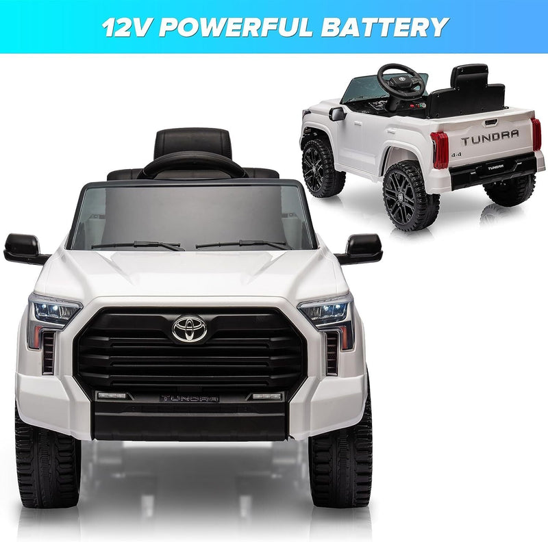 Licensed Toyota Tundra Pickup 12V Battery Powered Ride-On Truck for Kids
