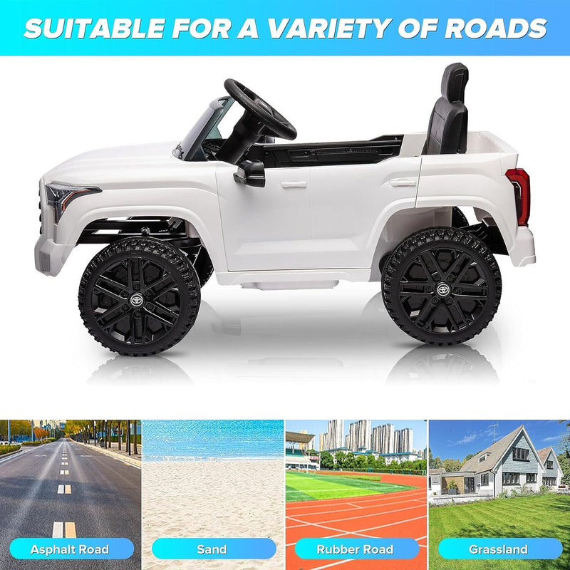 Licensed Toyota Tundra Pickup 12V Battery Powered Ride-On Truck for Kids