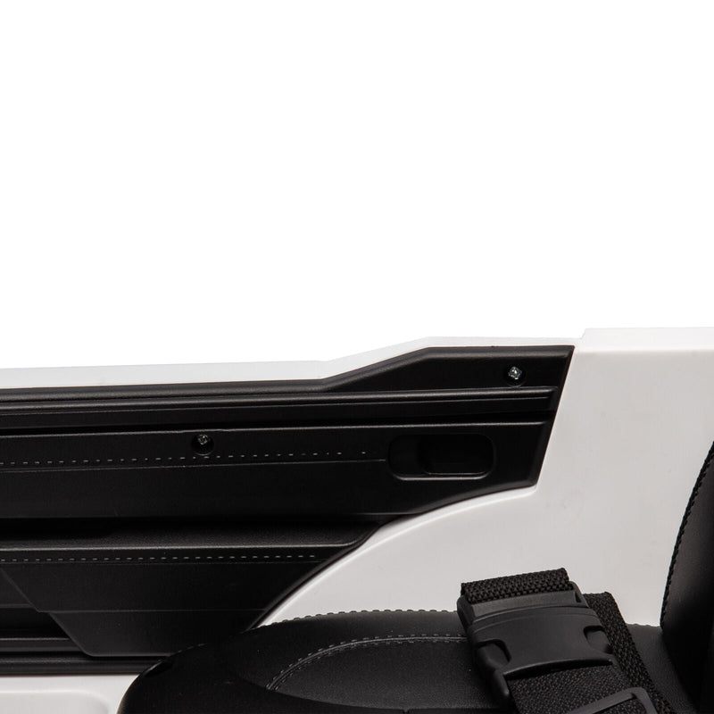 Licensed Toyota Tundra White 12V Kids Ride On Car with 3 Speeds and Dual Motors