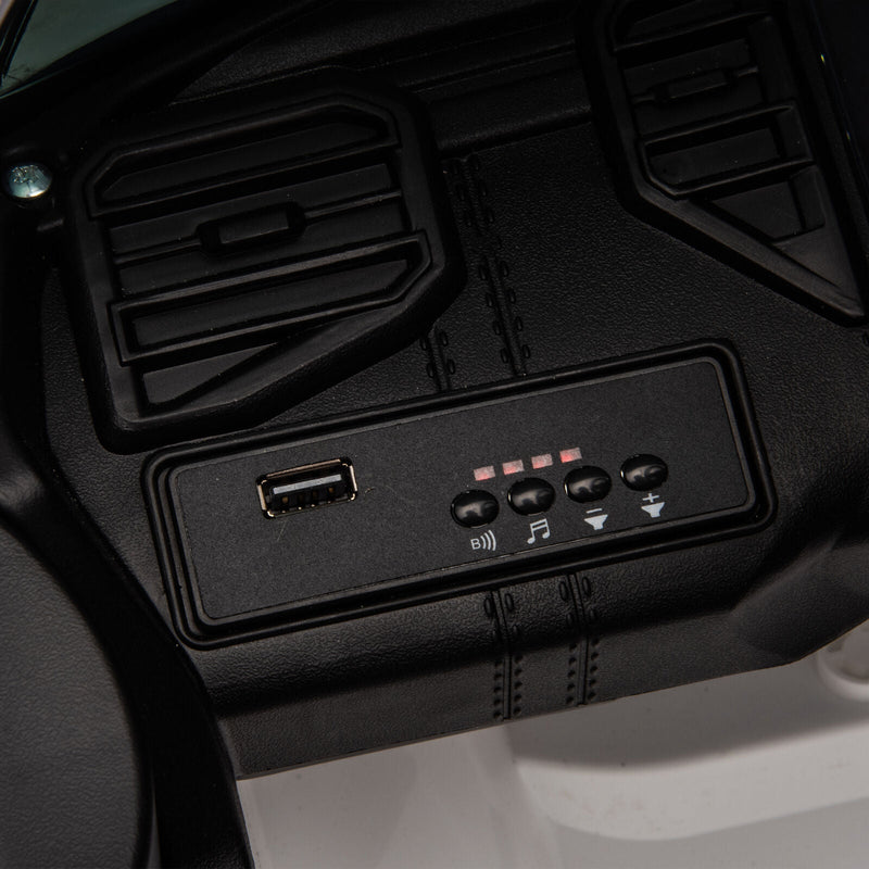 Licensed Toyota Tundra White 12V Kids Ride On Car with 3 Speeds and Dual Motors