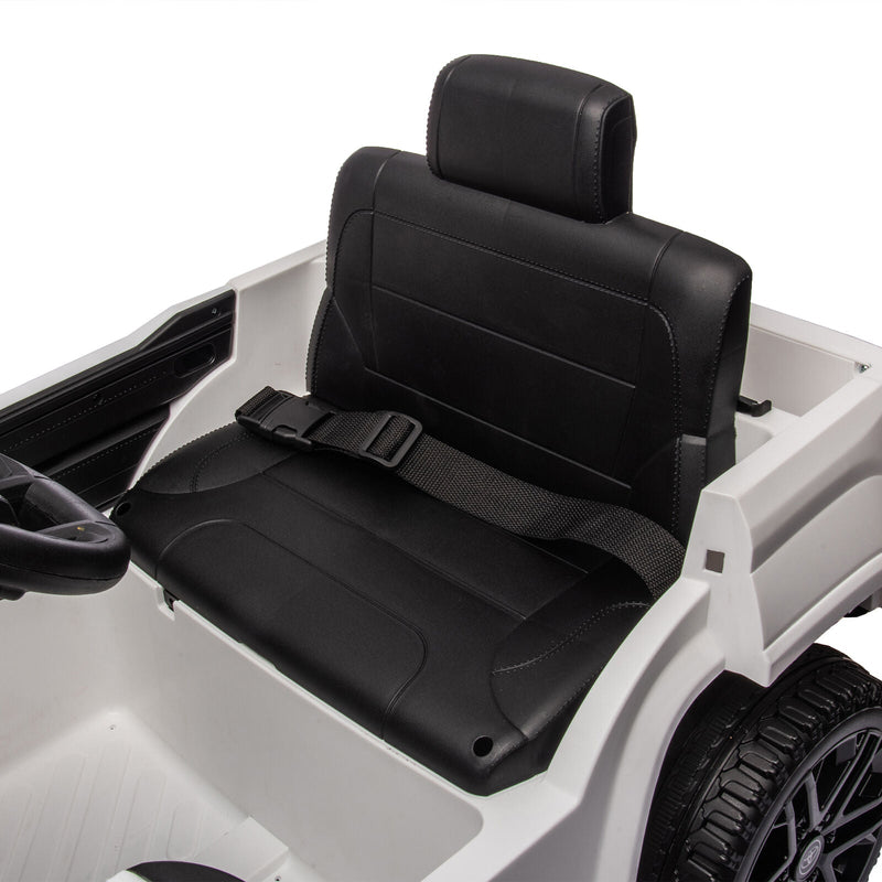 Licensed Toyota Tundra White 12V Kids Ride On Car with 3 Speeds and Dual Motors