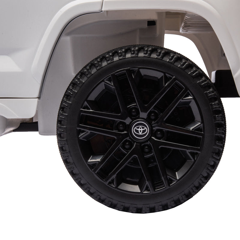 Licensed Toyota Tundra White 12V Kids Ride On Car with 3 Speeds and Dual Motors