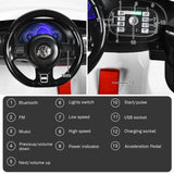 Licensed Volkswagen Beetle 12V Ride On Car for Kids with Music & Remote Control - White