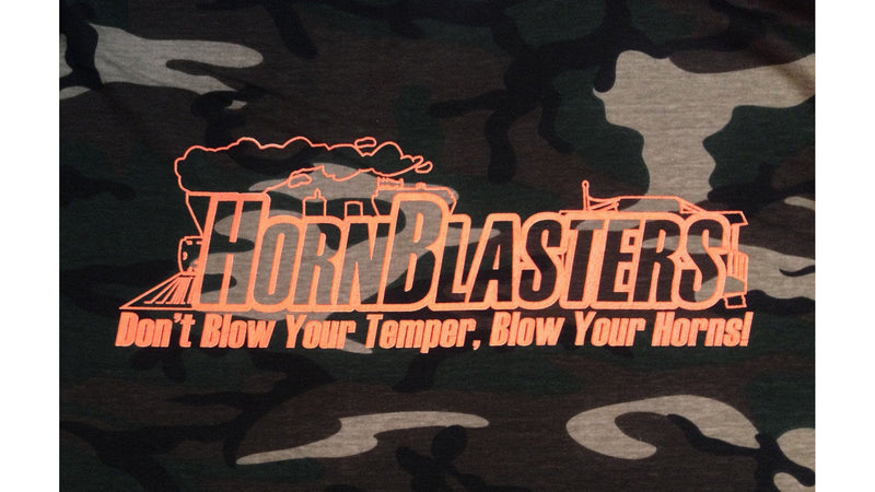 HornBlasters Camo Train Logo T-Shirt