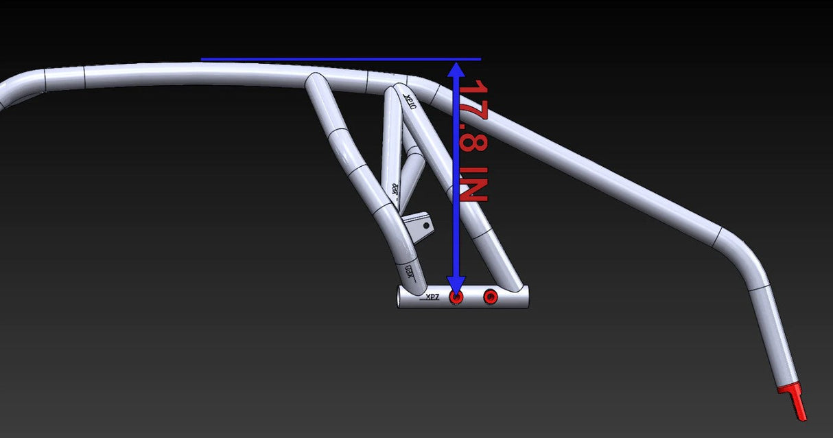 LSK RZR Turbo R/ Pro XP 2-Seat Radius Cage Kit