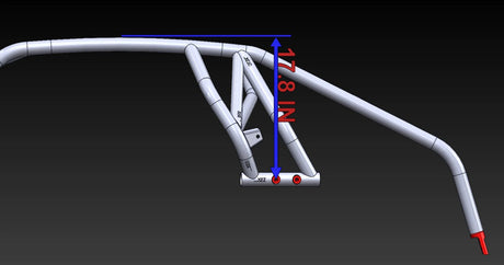 LSK RZR Turbo R/ Pro XP 2-Seat Radius Cage Kit