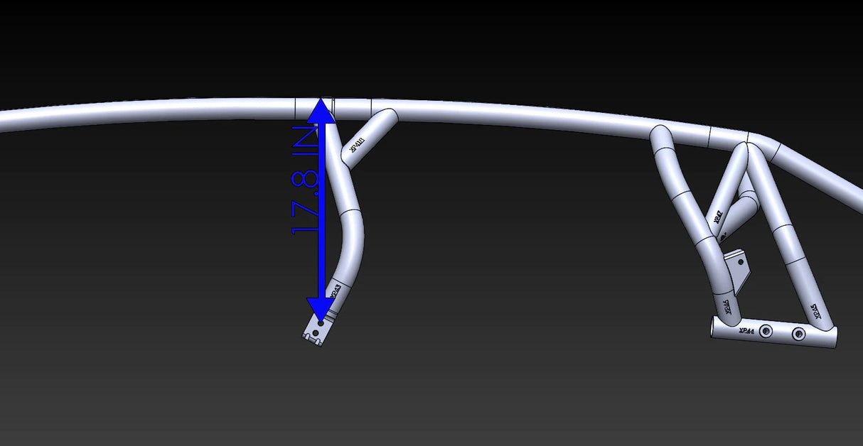 LSK RZR Pro XP 4-Seat Radius Cage Kit