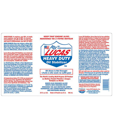 Lucas Oil Heavy Duty Oil Stabilizer (20001)