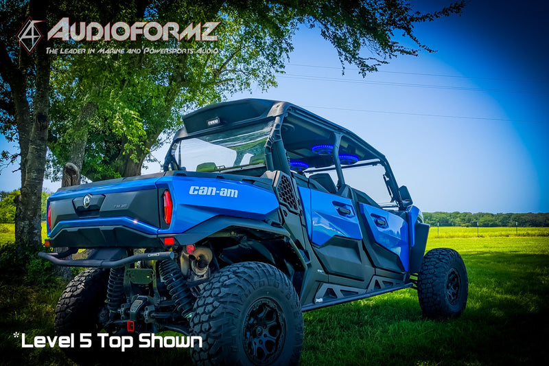 2021+ Can-Am Commander MAX / 2019+ Maverick Sport MAX Stereo Tops (4-Seat)