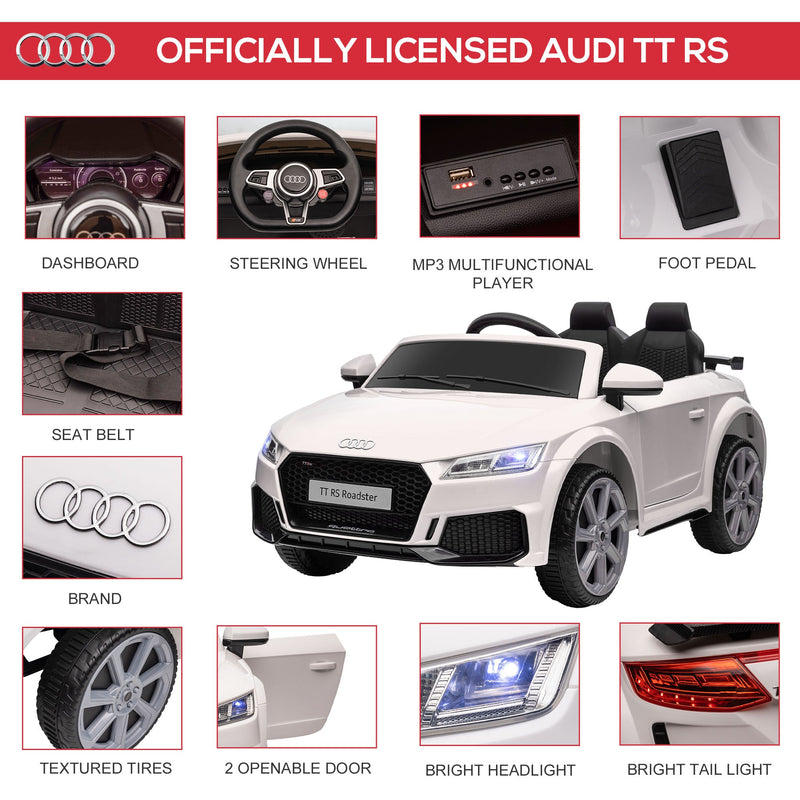 6V Audi TT RS Kid Electric Sports Car with Remote Control Ride-On