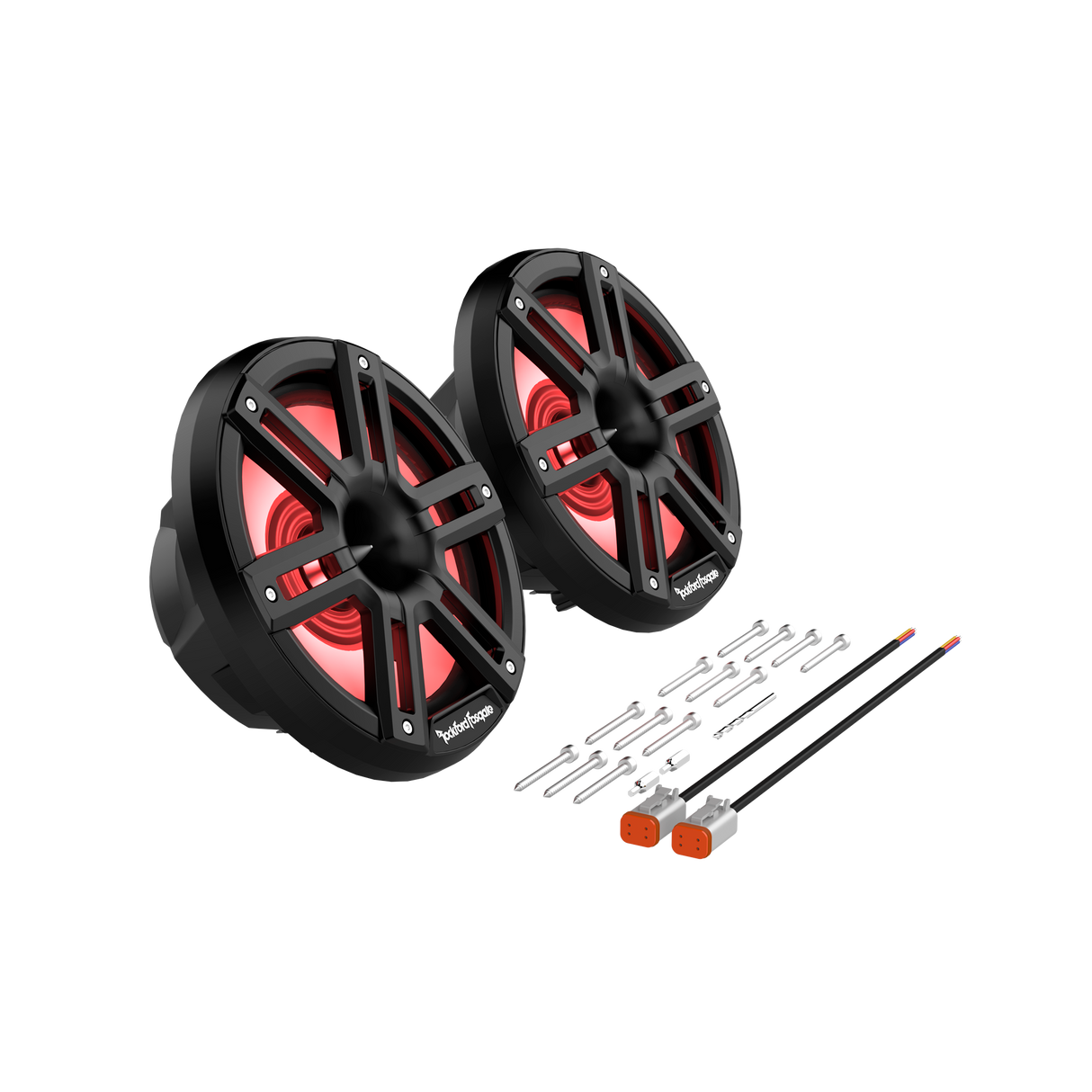 M2 8” Color Optix™ Marine 2-Way Horn Speakers (Black)