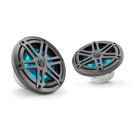JL Audio M3-650X-S-Gm 6.5" 225W Marine Coaxial Speakers (Pair) - Gunmetal Sport Grilles JL Audio