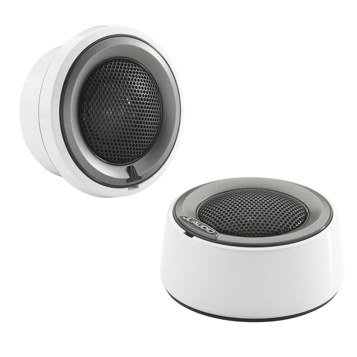 JL Audio M6-100CT-CS-GwGm 1" 150W Marine Component Tweeters - Gloss White Sports Grilles (Pair)