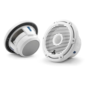 JL Audio M6-770X-C-3Gw 7.7" Marine Coaxial Speakers-Gloss White Sports Grills (Pair) JL Audio
