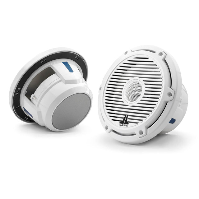 JL Audio M6-770X-C-3Gw 7.7" Marine Coaxial Speakers-Gloss White Sports Grills (Pair) JL Audio