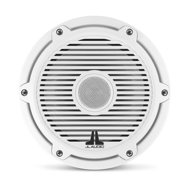 JL Audio M6-770X-C-3Gw 7.7" Marine Coaxial Speakers-Gloss White Sports Grills (Pair) JL Audio
