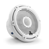 JL Audio M6-770X-C-3Gw 7.7" Marine Coaxial Speakers-Gloss White Sports Grills (Pair) JL Audio