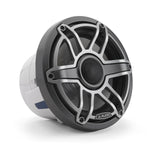 JL Audio M6-770X-S-GmTi 7.7" 250W Marine Coaxial Speakers-Gloss White Sports Grills (Pair)