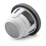 JL Audio M6-770X-S-GmTi 7.7" 250W Marine Coaxial Speakers-Gloss White Sports Grills (Pair)