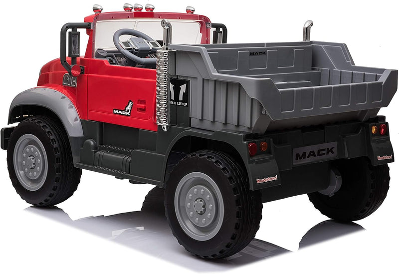 Mack Truck 2 Seater Children's Electric Car W/Mack Hood Ornament