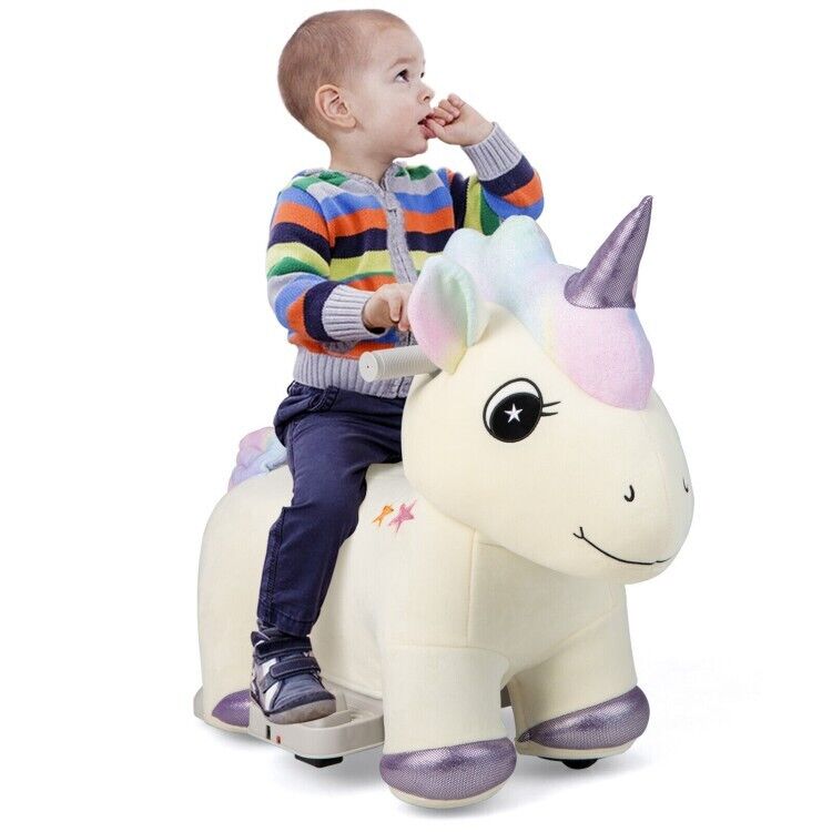 Magical Electric Unicorn Ride-On Toy with Music and Handlebars for Kids