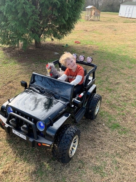 2 Seater 24 Volt 4x4 Electric Ride On Jeep Style Rubber Tires Fully Loaded Truck ATV UTV For Kids W/Magic Cars® Wireless Parental Control