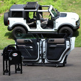 EZ 4X4 Aluminum Folding and Rolling Door Cart (2-Door) | '21- Current Ford Bronco