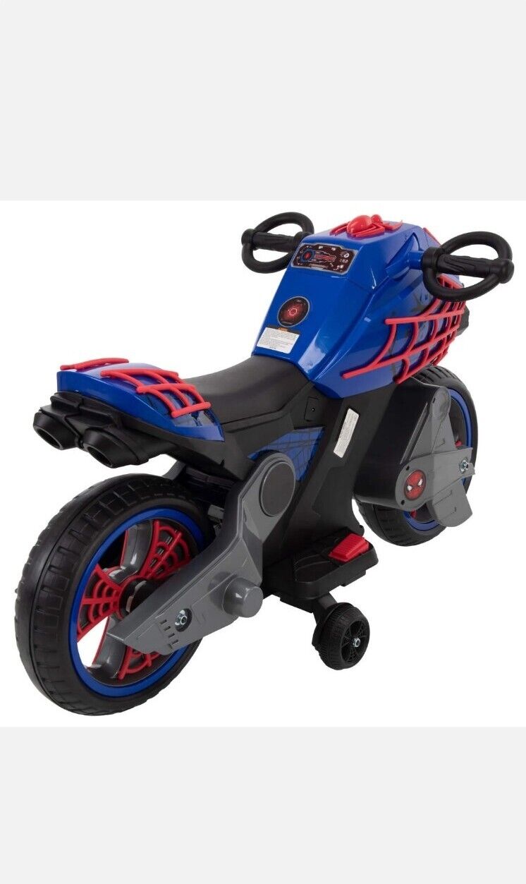 Marvel Spider-Man Electric Ride-On Motorcycle for Kids by Huffy