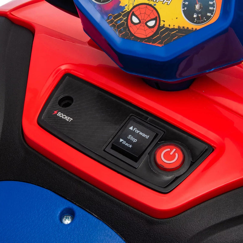 Marvel Spiderman 12V ATV Ride-On by Disney: The Perfect Gift for Young Superheroes!